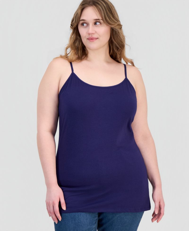 Trendy Plus Size Scoop-Neck Sleeveless Top