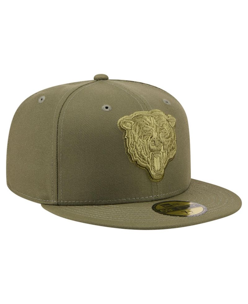 Men's Olive Chicago Bears Color Pack 59FIFTY Fitted Hat