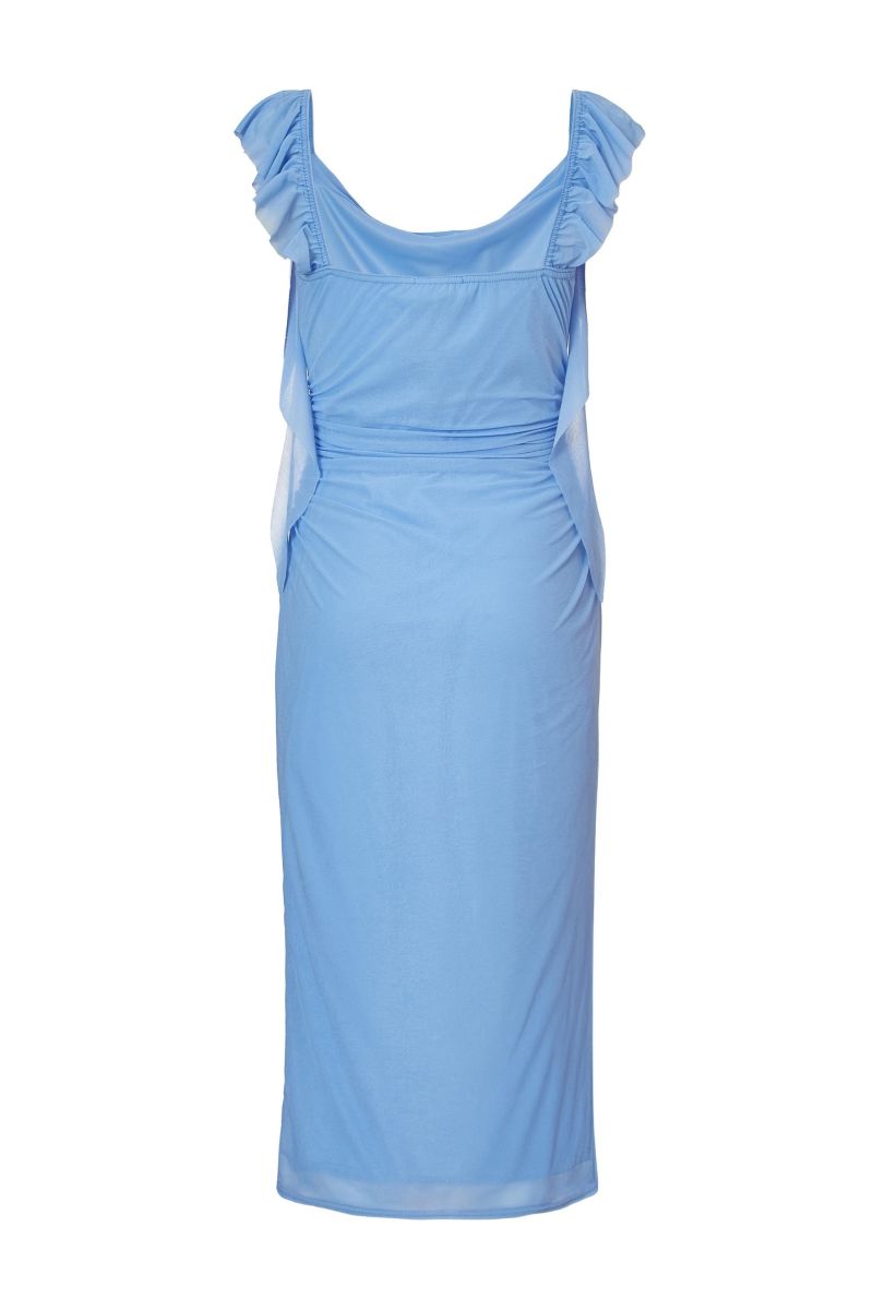 Women's Frill Bodycon Midi Dress
