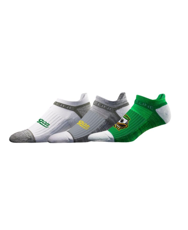 Men's and Women's 3-Pack Oregon Ducks Premium Low Ankle Socks Set