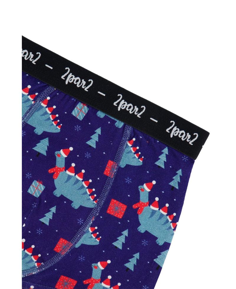 Little and Big Boy (2-5)Boxer Pack Of 3 Holiday Prints