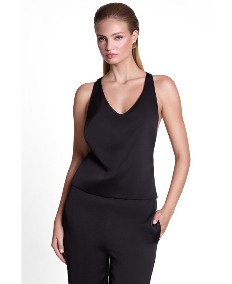 Women's Suri Plunge Satin Racerback Top