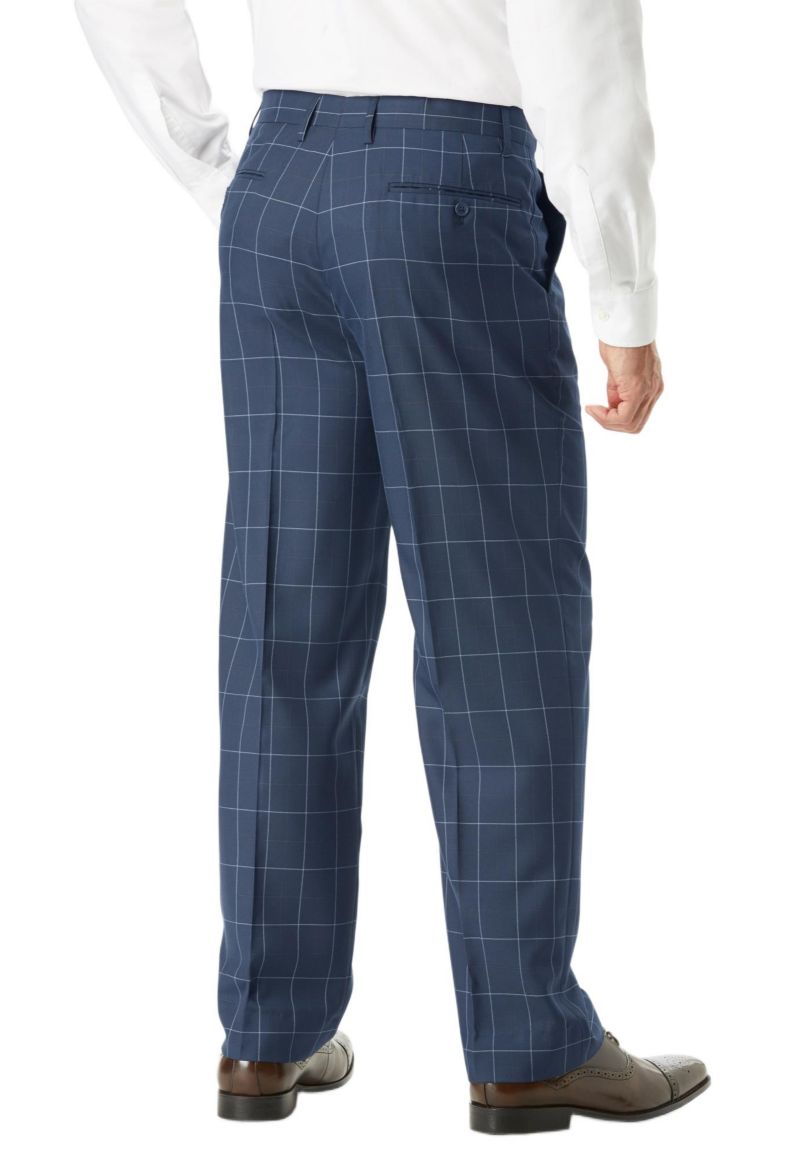 Men's Easy Movement Plain-Front Expandable Dress Pants