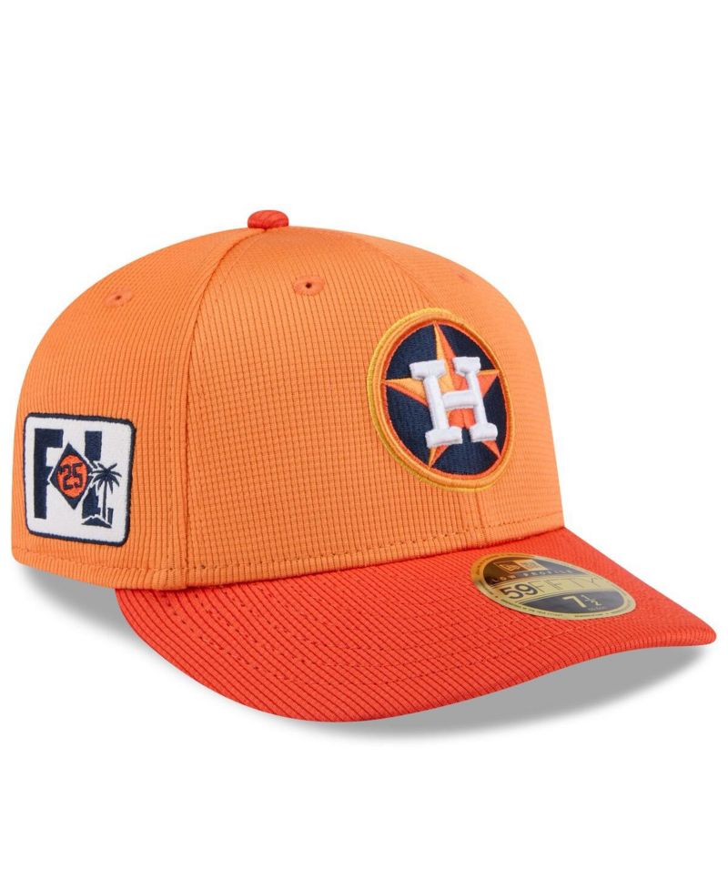 Men's Orange Houston Astros 2025 Spring Training Low Profile 59FIFTY Fitted Hat