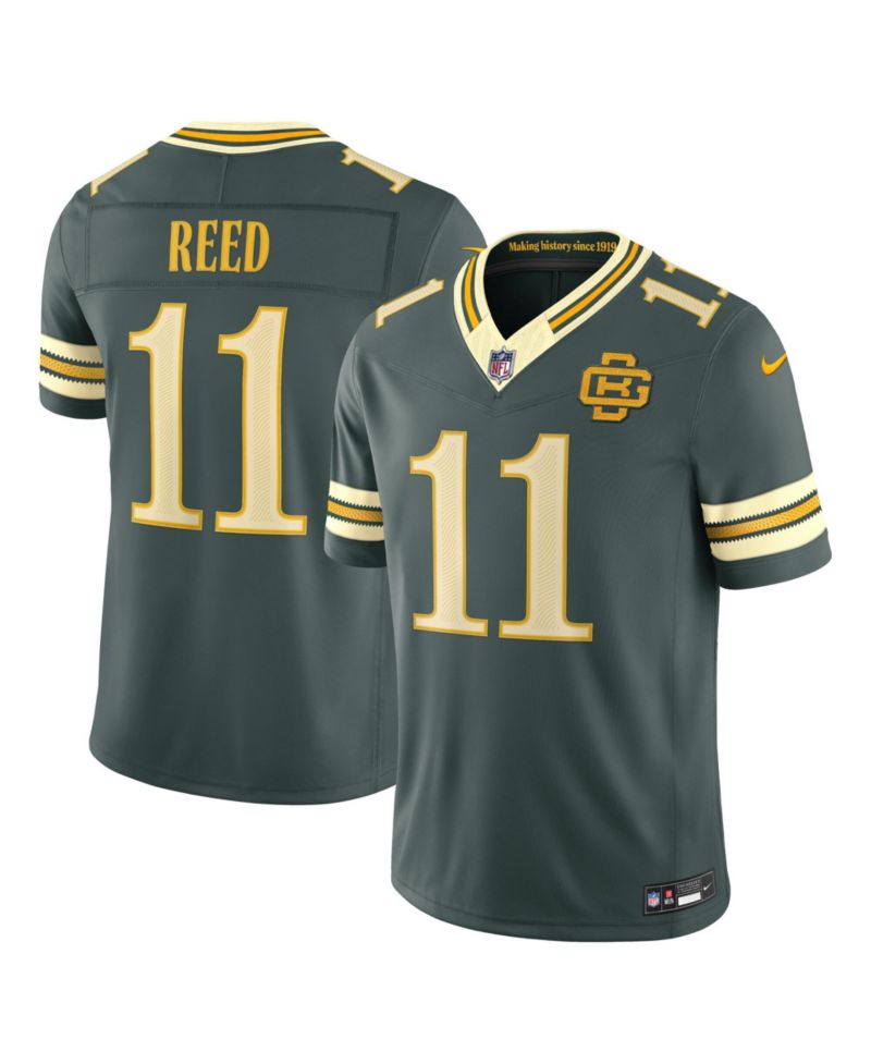 Men's Jayden Reed Green Bay Packers 2026 Rivalries Collection Vapor F.U.S.E Stitched Limited Jersey