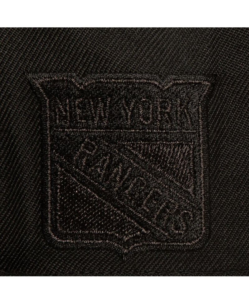 Men's Black New York Rangers Soul Strike Tonal Snapback Hat