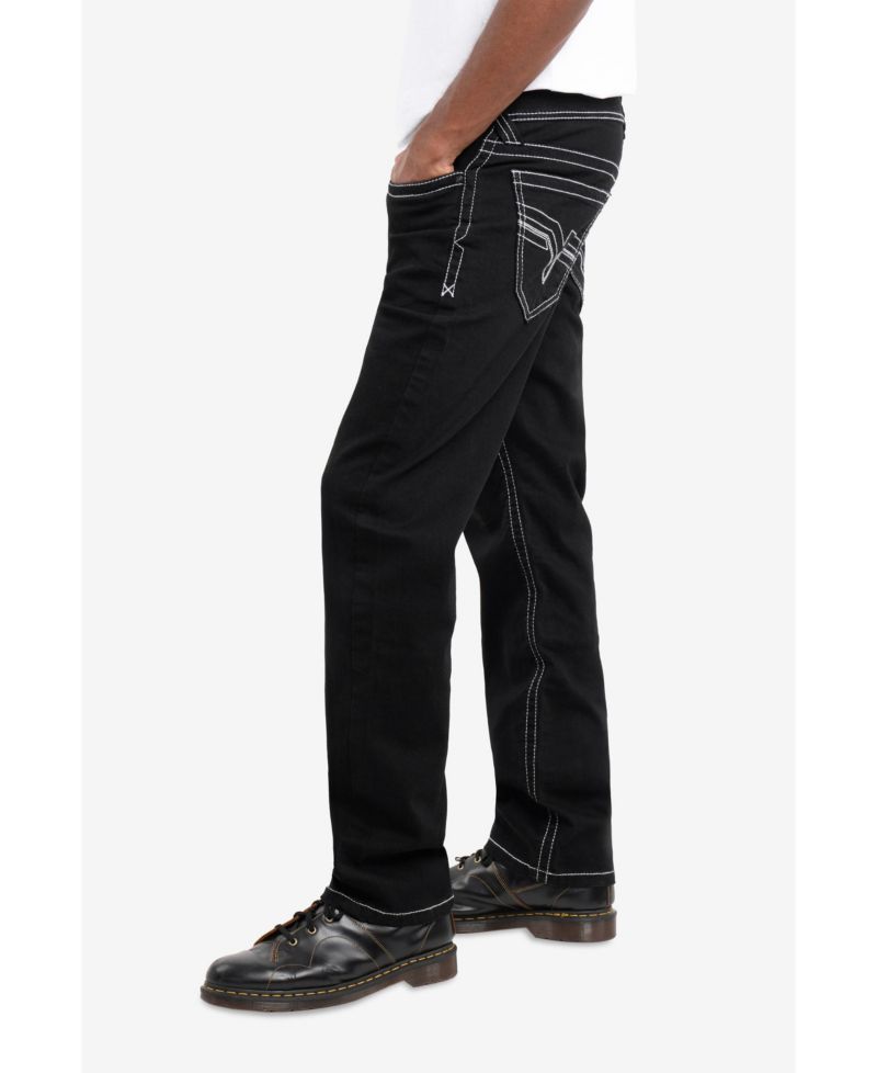 Men's Saddle Stitch Straight Fit Jeans