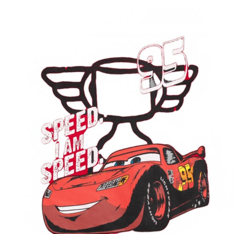 Little Boys (5 to 12) Lightning McQueen T-Shirt and Plaid Shorts Set