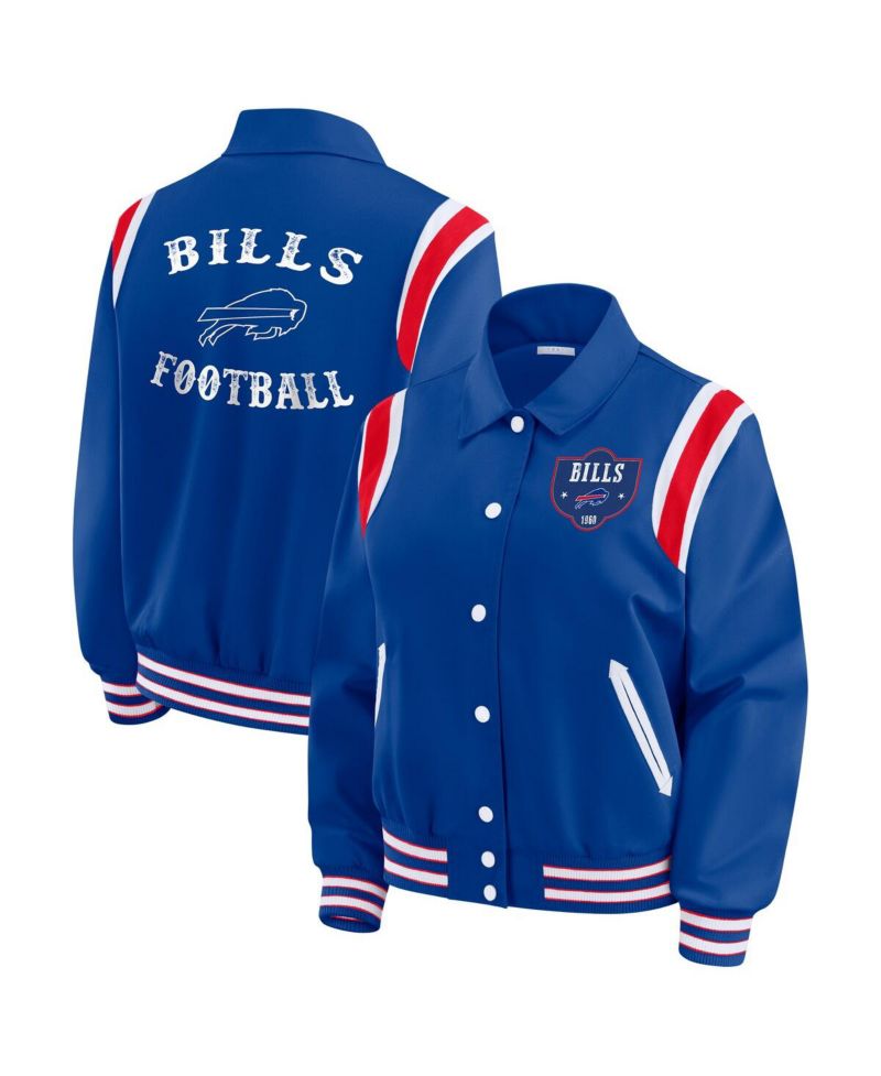 Women's Royal Buffalo Bills Varsity Lightweight Full-Snap Jacket