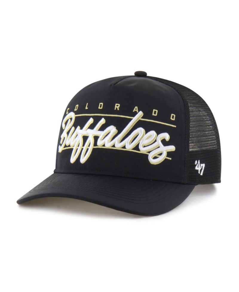 Men's and Women's '47 Black Colorado Buffaloes brrr&deg; Condor Mesh Hitch Adjustable Hat