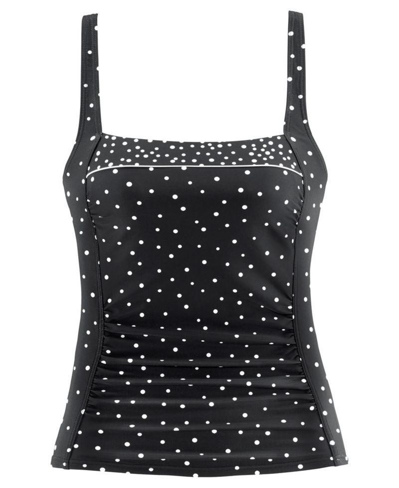 Women's Polka-Dot Print Everyday Comfort Tankini Top