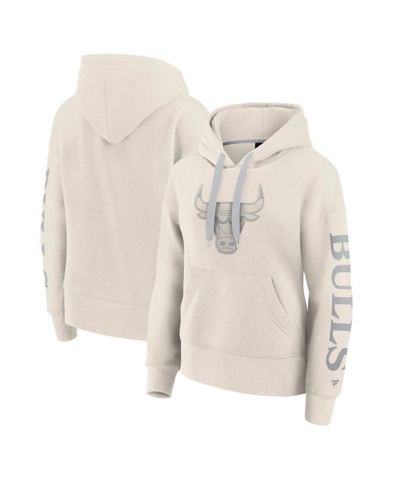 Women's Cream Chicago Bulls Elements Next Pullover Hoodie