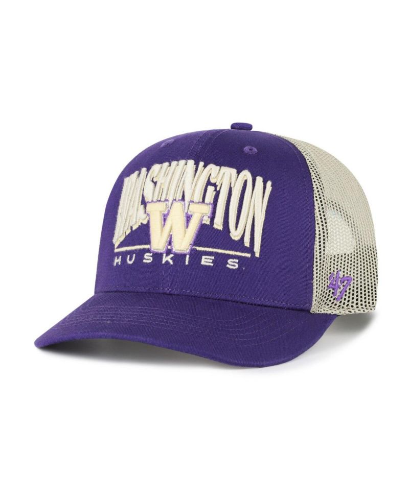 Men's Purple Washington Huskies Arid Adjustable Trucker Hat