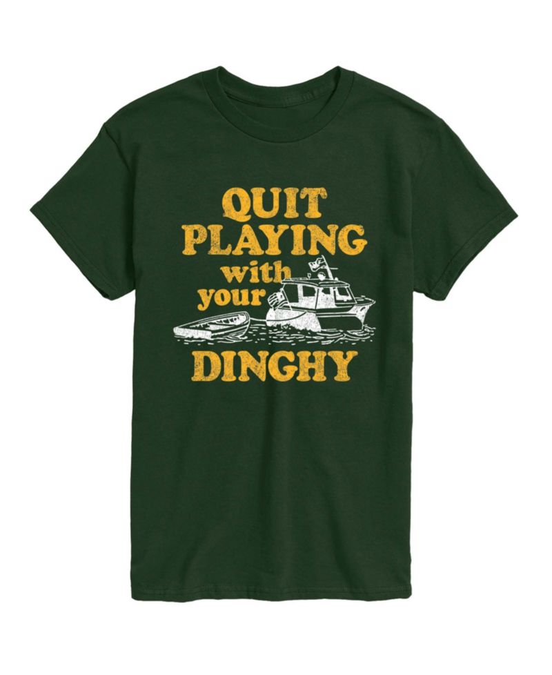 Men's Instant Message Quit Playing With Your Dinghy Graphic T-Shirt