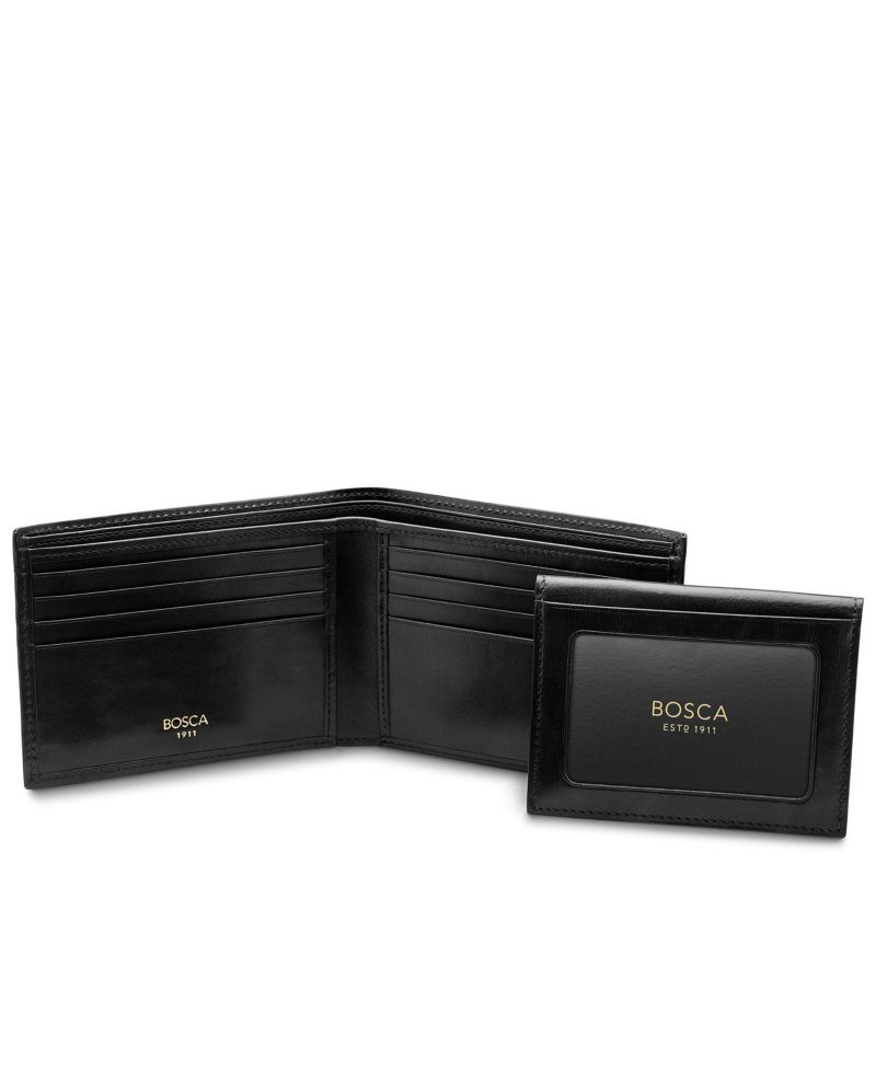 Men's Old Leather Credit Wallet with I.D. Passcase