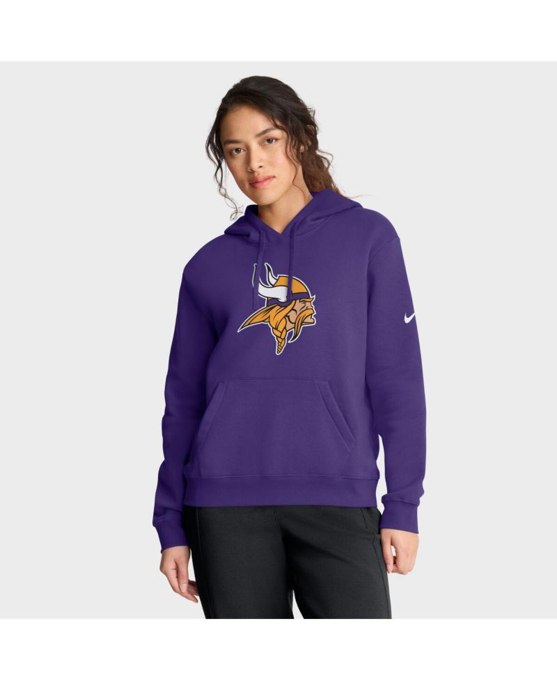 Women's Purple Minnesota Vikings Club Fleece Pullover Hoodie