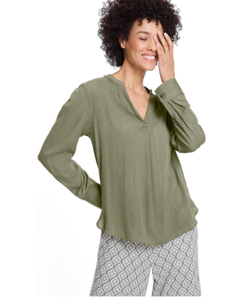 Women's Sparkle Stripe Tunic Blouse