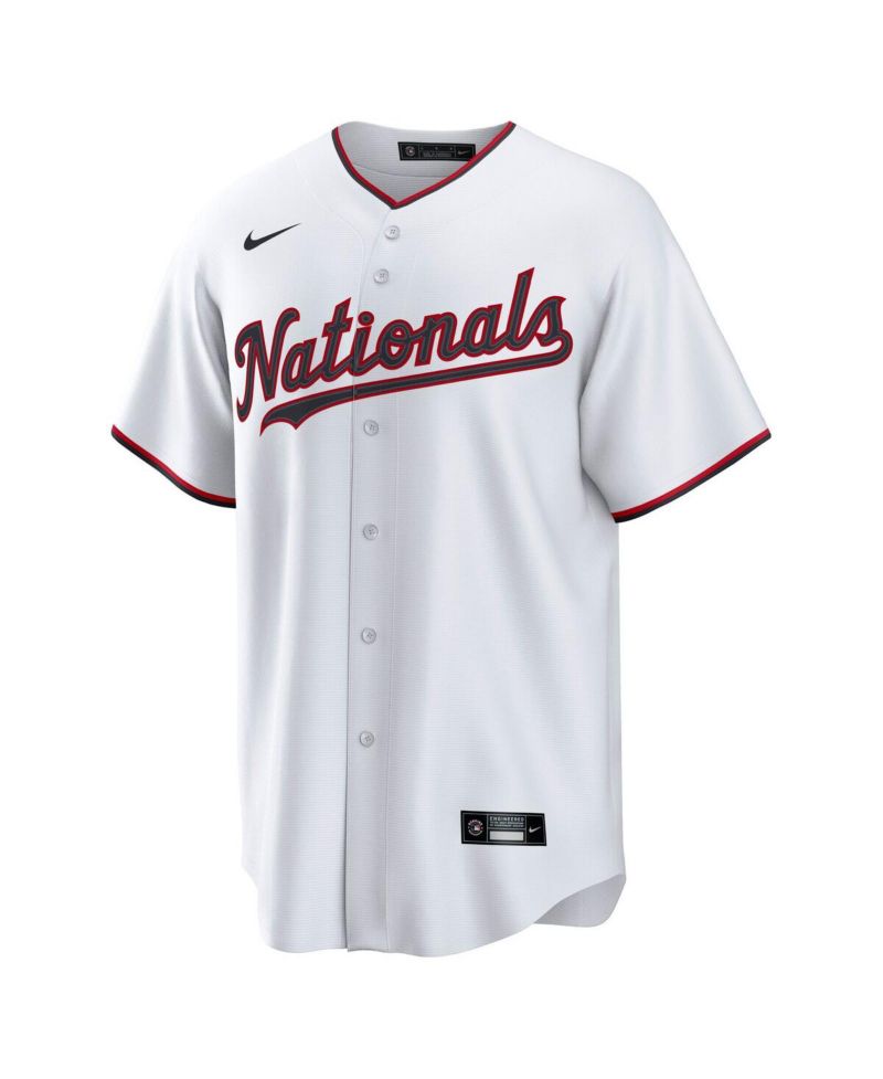 Men's CJ Abrams White Washington Nationals Home Replica Jersey