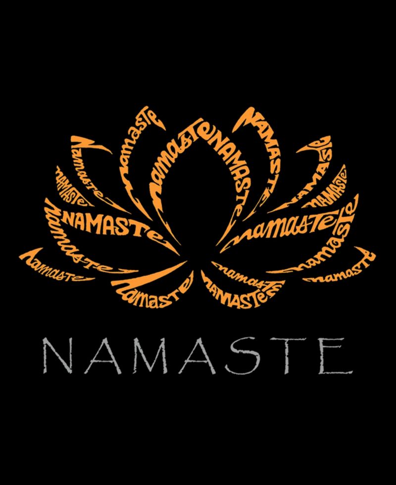 Plus Size Namaste Word Art T-Shirt