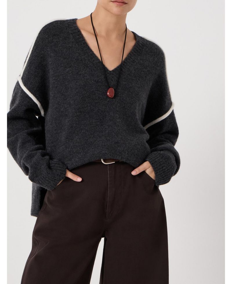 Women's Billie Wool Blend V Neck Sweater