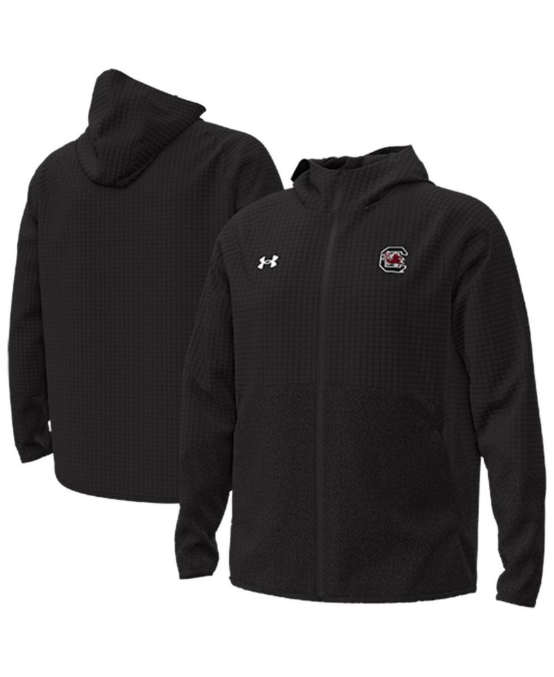Men's Black South Carolina Gamecocks Unstoppable Raglan Full-Zip Jacket