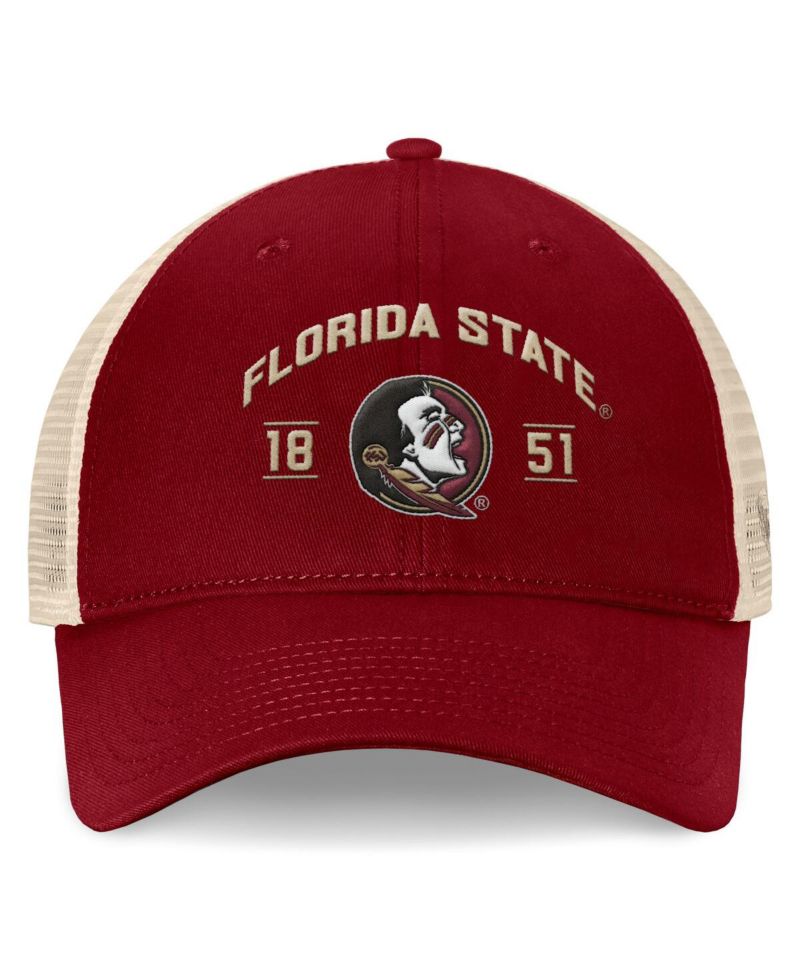 Men's Garnet Florida State Seminoles Heritage Waylon Trucker Adjustable Hat