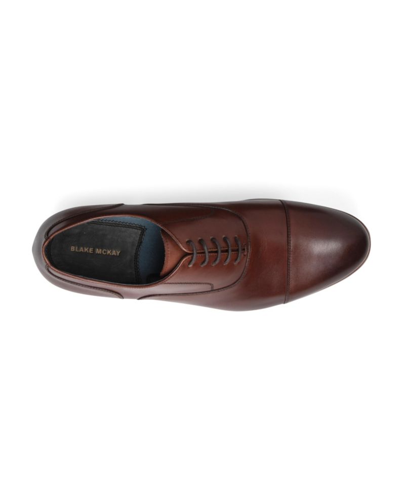 Men's Melvern Dress Lace-Up Cap Toe Oxford Leather Shoes