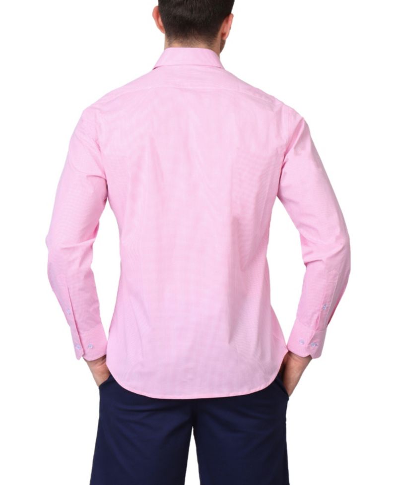 Men's Signature Micro Gingham Long Sleeve Shirt