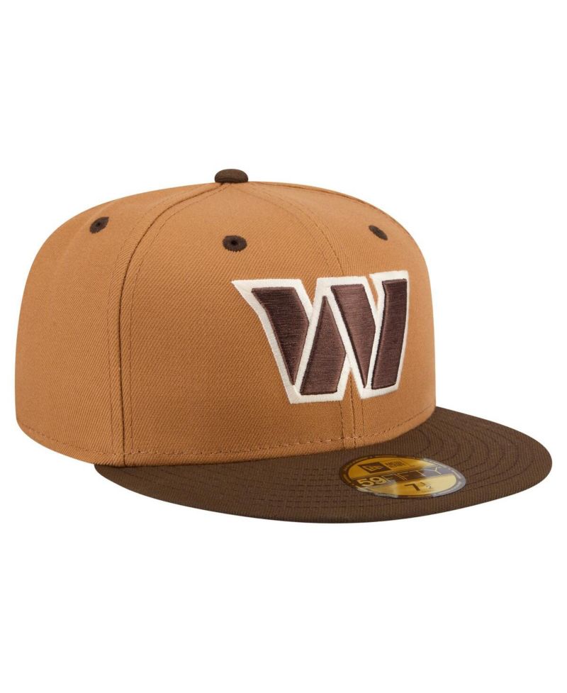 Men's Light Brown/Dark Brown Washington Commanders Two-Tone Walnut 59FIFTY Fitted Hat