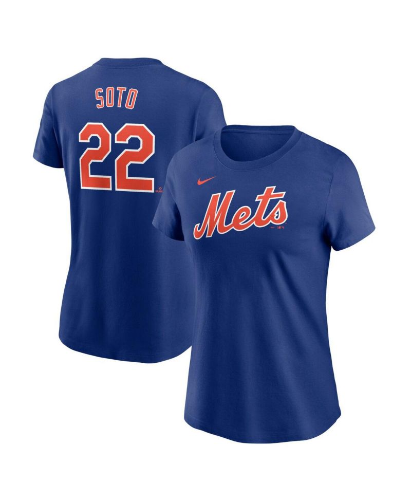 Women's Juan Soto Royal New York Mets Fuse Name & Number T-Shirt