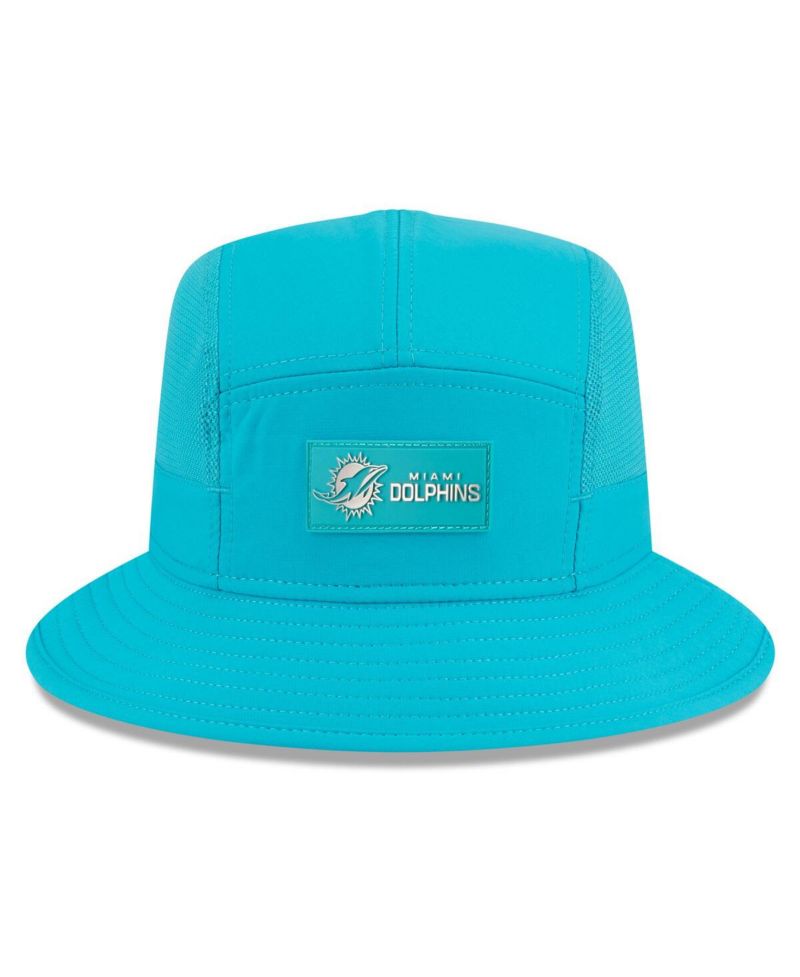 Men's Aqua Miami Dolphins 2025 Sideline Bucket Hat
