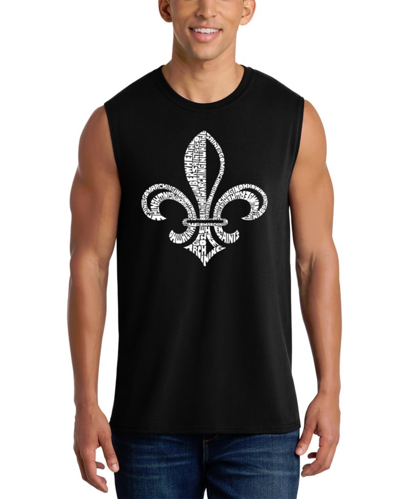 Men's Fleur-De-Lis Word Art Tank Top