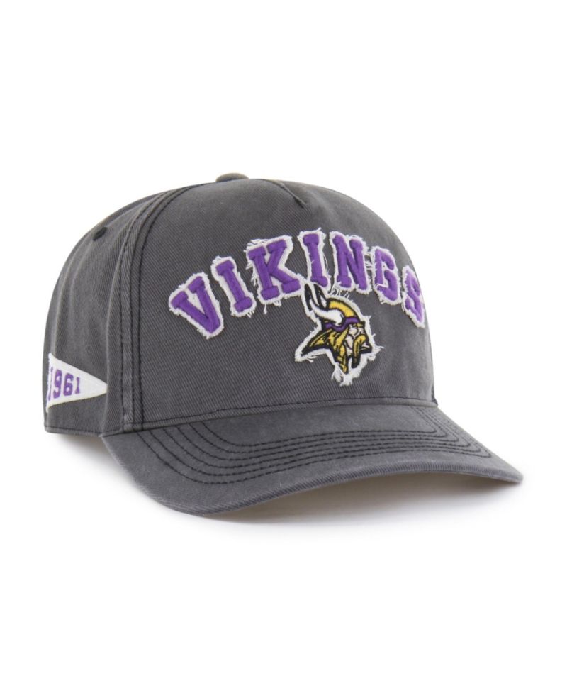 Men's Charcoal Minnesota Vikings Calderwood Well Worn Hitch Adjustable Hat
