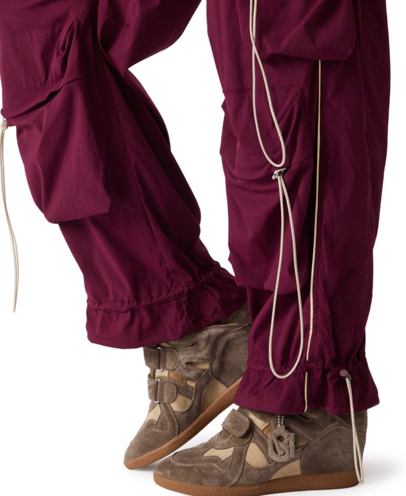 Women's Jacey Cargo Wide-Leg Mid-Rise Pants