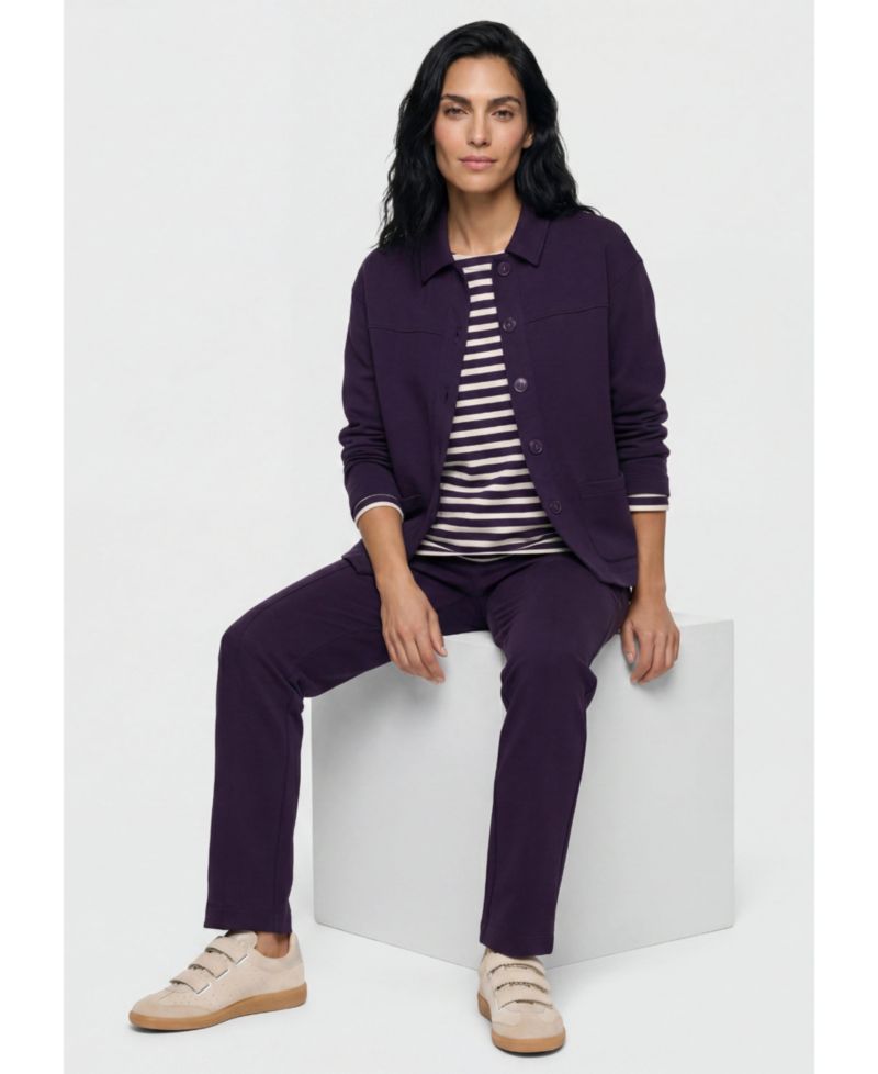 Women's Long-Sleeve Striped T-Shirt