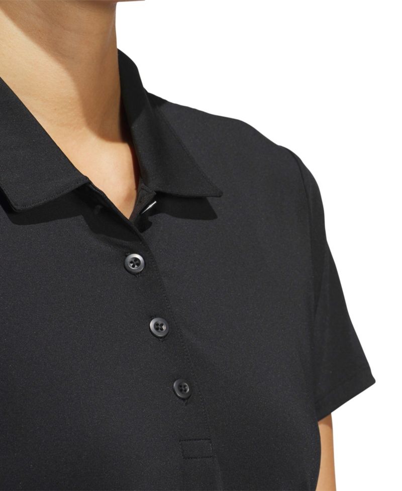 Women's Solid Short-Sleeve Polo Shirt