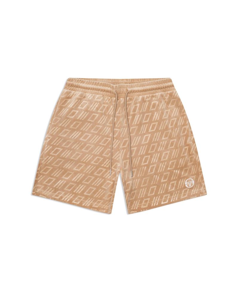 Men's Bandiera Debossed Velour Short