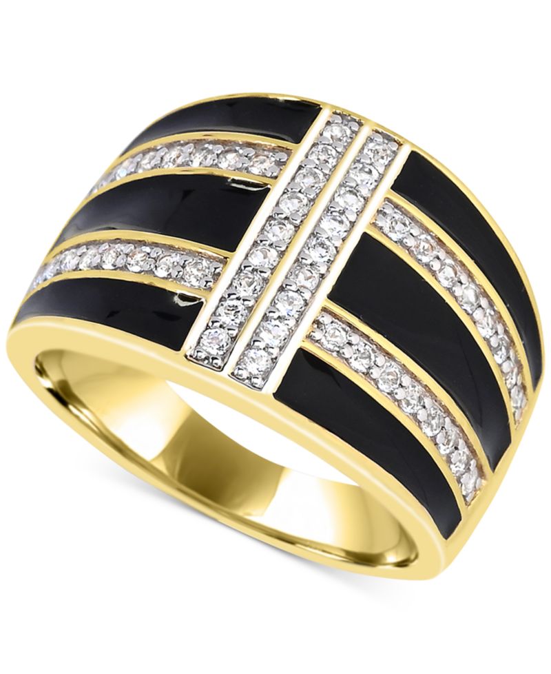 Women's 14K Gold Plated Ring in Sterling Silver
