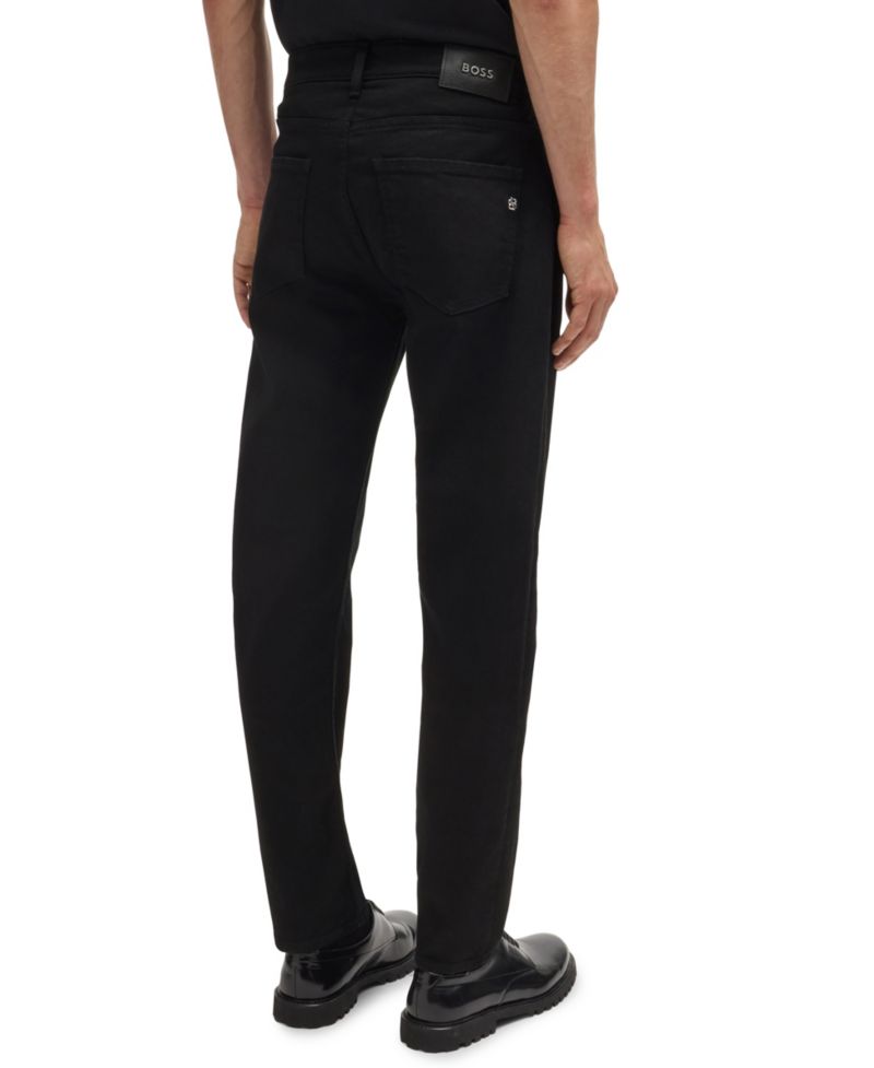 Men's Black Super-Soft Regular-Fit Jeans
