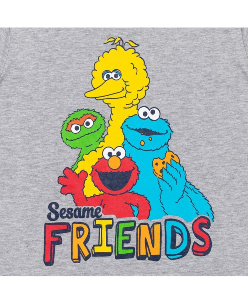 Baby Boys Elmo's Book of Friends 2 Pack T-Shirts and Board Book Set