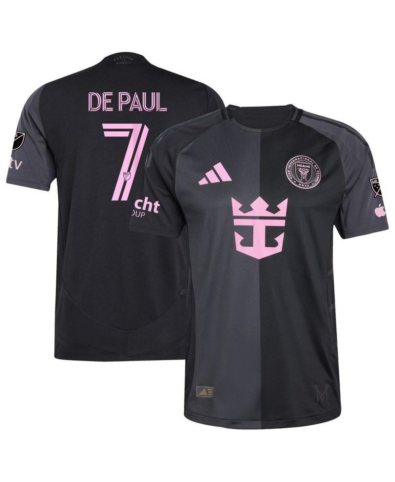 Men's Rodrigo De Paul Black Inter Miami CF 2025 The Fortitude Kit Authentic Player Jersey