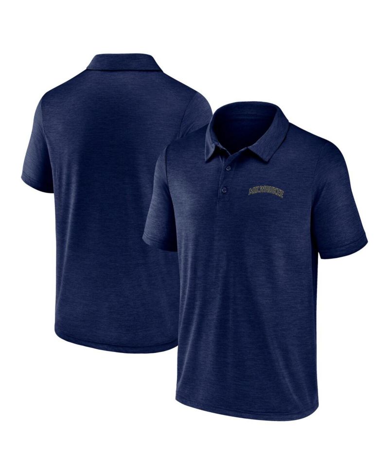 Men's Navy Milwaukee Brewers Unstoppable Polo Shirt