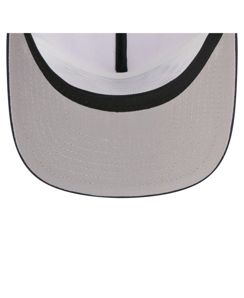 Men's White/Navy Atlanta Braves Retro Cut 19TWENTY Adjustable Trucker Hat