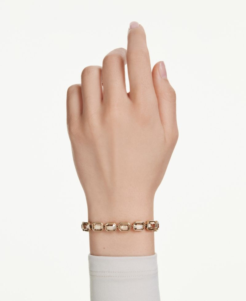 Swaroski Millenia Gold-Tone Plated Tennis Bracelet
