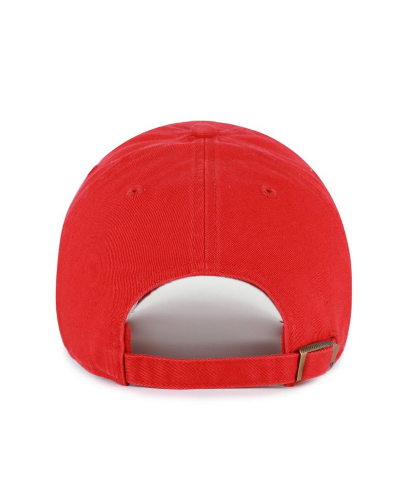 Men's Red Atlanta Falcons Throwback Graphic Clean Up Adjustable Hat