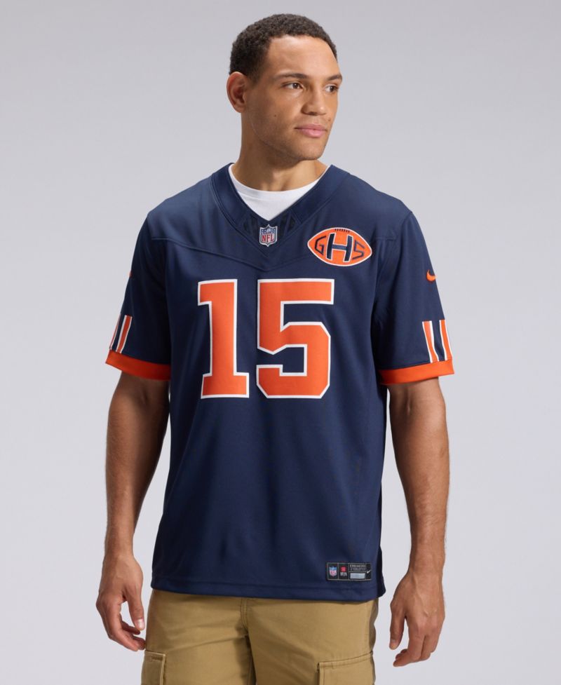 Men's Rome Odunze Navy Chicago Bears 2026 Rivalries Collection Vapor F.U.S.E Stitched Limited Jersey