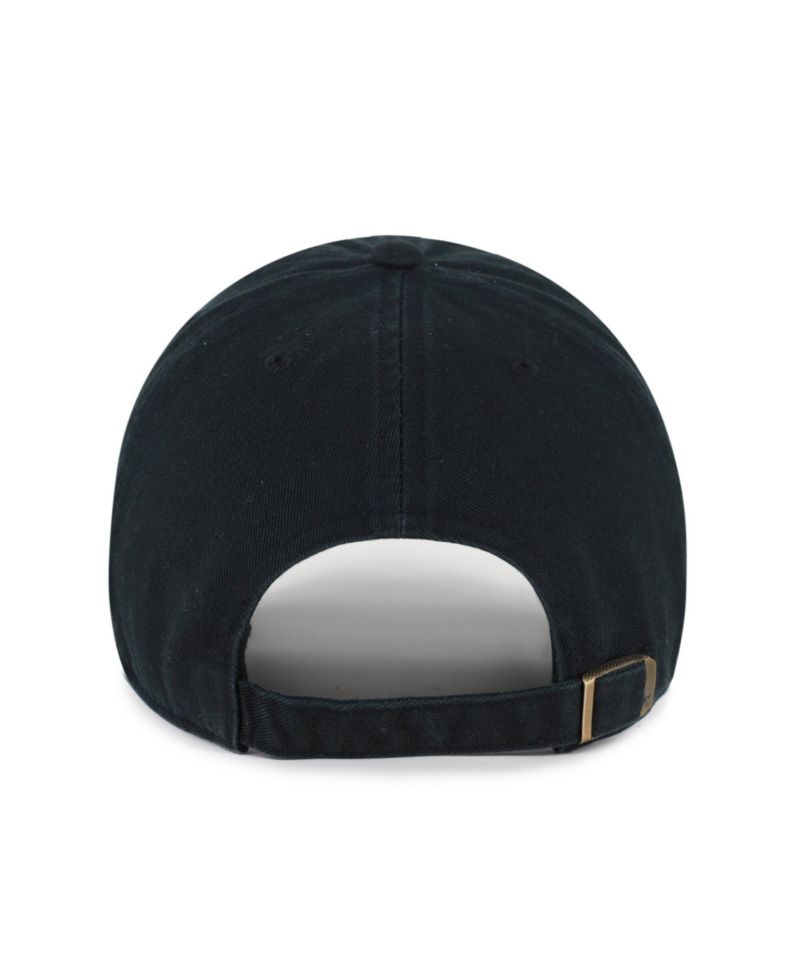 Men's '47 Black Kansas Jayhawks Vault Clean Up Adjustable Hat