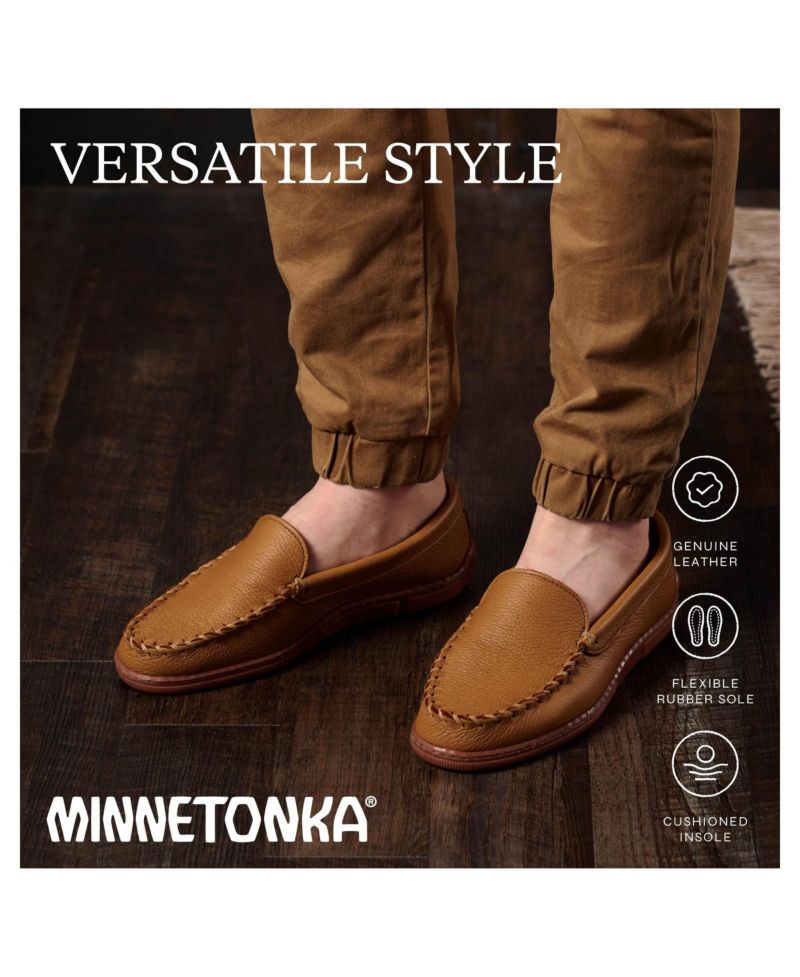 Men's Moosehide Leather Slip-ons