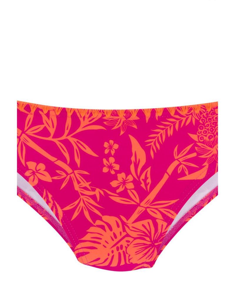 Women's Tropical Print Classic Bikini Crochet Swim Bottom