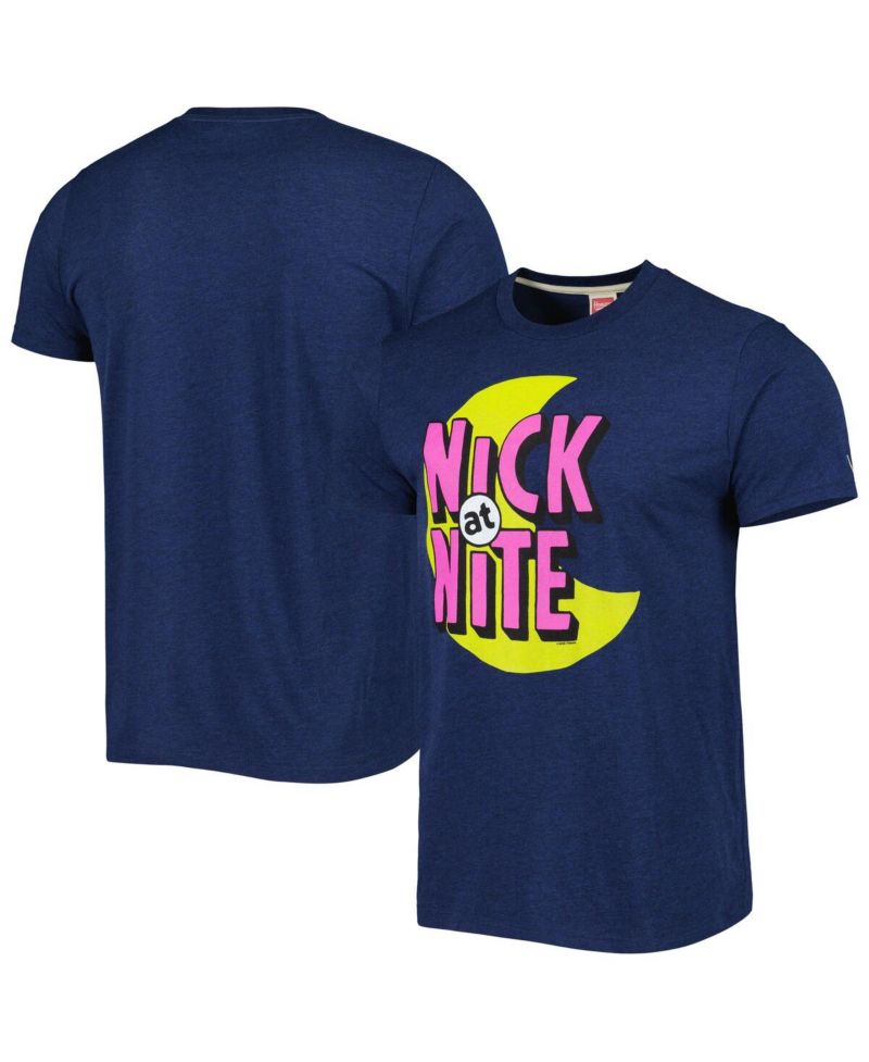 Men's and Women's Navy Nick at Nite Tri-Blend T-shirt